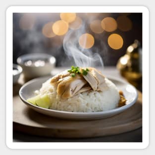 Singapore Food - Hainanese Chicken Rice Sticker